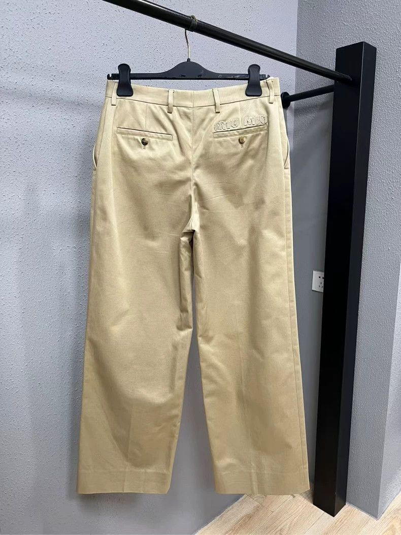 Miu Miu Miumiu Stylish Beige Pants Size 40 Brand New-yf Size US 40 / EU 56 - 2 Thumbnail