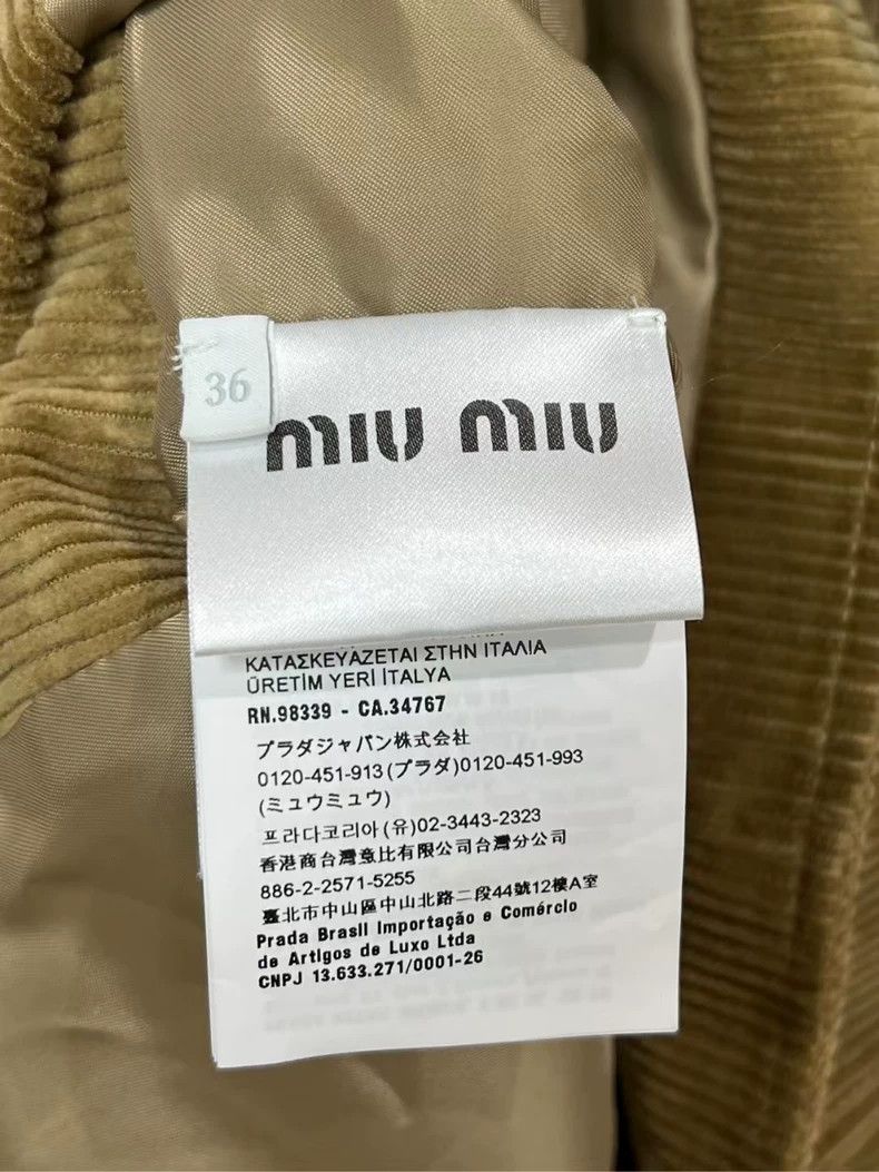 Miu Miu Miumiu Short Corduroy Jacket Brand New-yf Size US S / EU 44-46 / 1 - 4 Thumbnail
