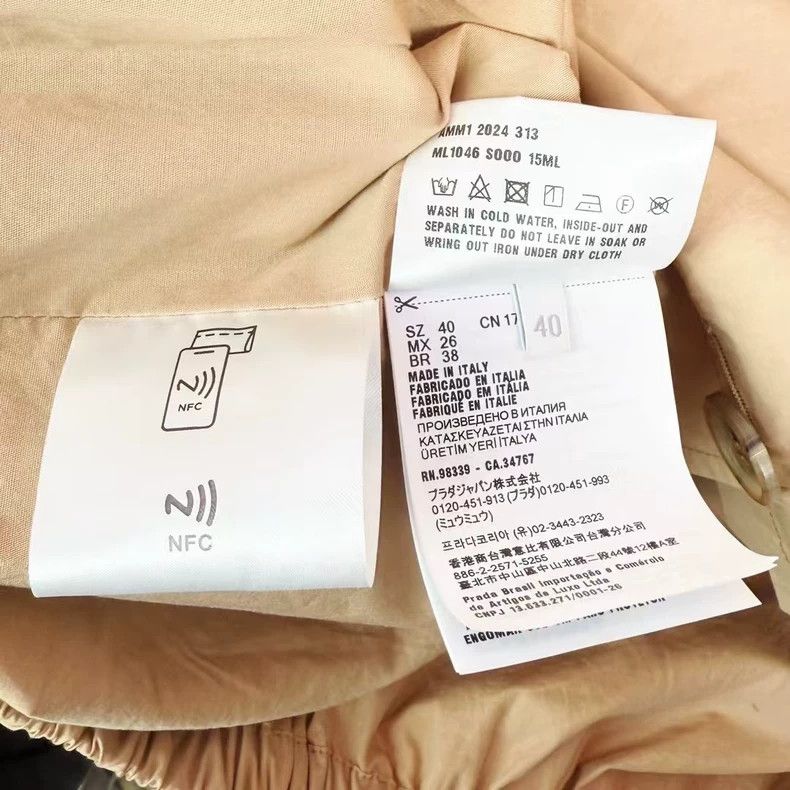 Miu Miu Miu Miu Khaki Jacket with Logo-yf Size US M / EU 48-50 / 2 - 4 Thumbnail
