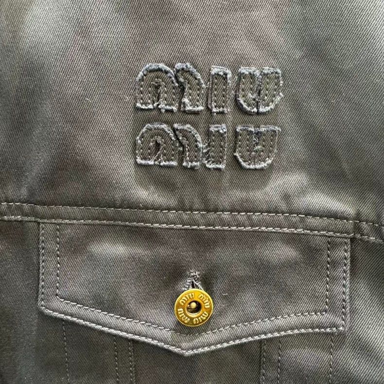 Miu Miu Miu Miu Vintage Logo Embroidered Jacket-yf Size US M / EU 48-50 / 2 - 2 Thumbnail