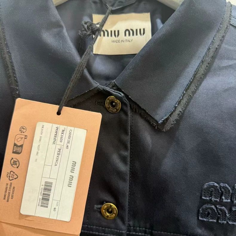 Miu Miu Miu Miu Vintage Logo Embroidered Jacket-yf Size US M / EU 48-50 / 2 - 3 Thumbnail