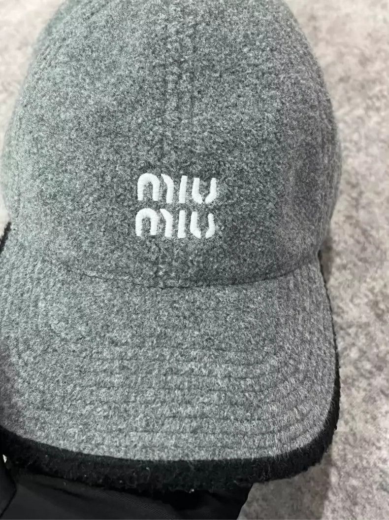 Miu Miu Miumiu Black Edge Baseball Cap Medium Size-yf Size ONE SIZE - 2 Thumbnail