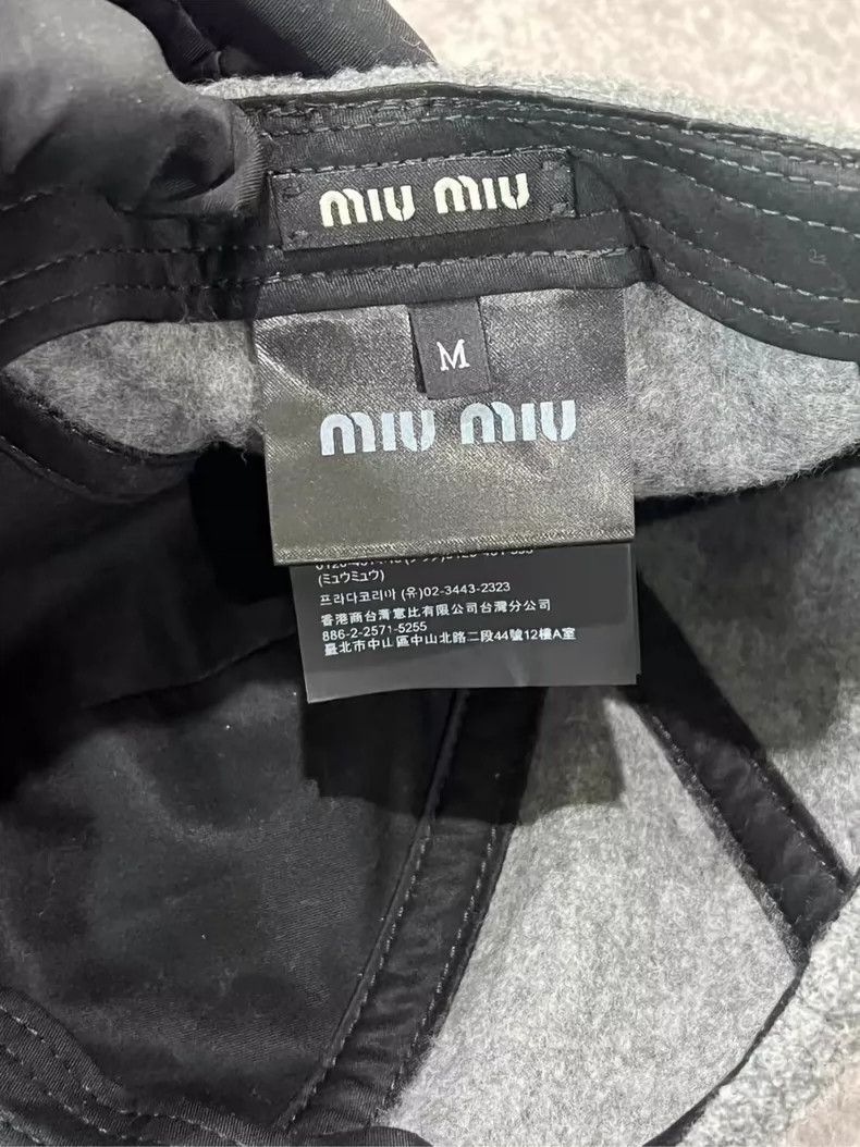 Miu Miu Miumiu Black Edge Baseball Cap Medium Size-yf Size ONE SIZE - 3 Thumbnail