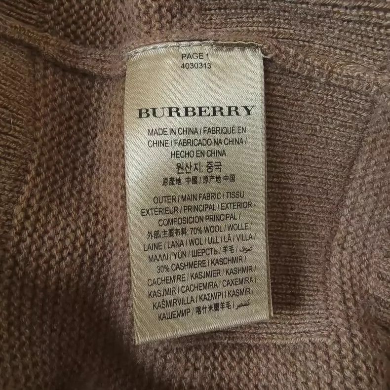 Burberry Burberry Caramel Wool Cashmere Blend Sweater-yf Size US S / EU 44-46 / 1 - 4 Thumbnail