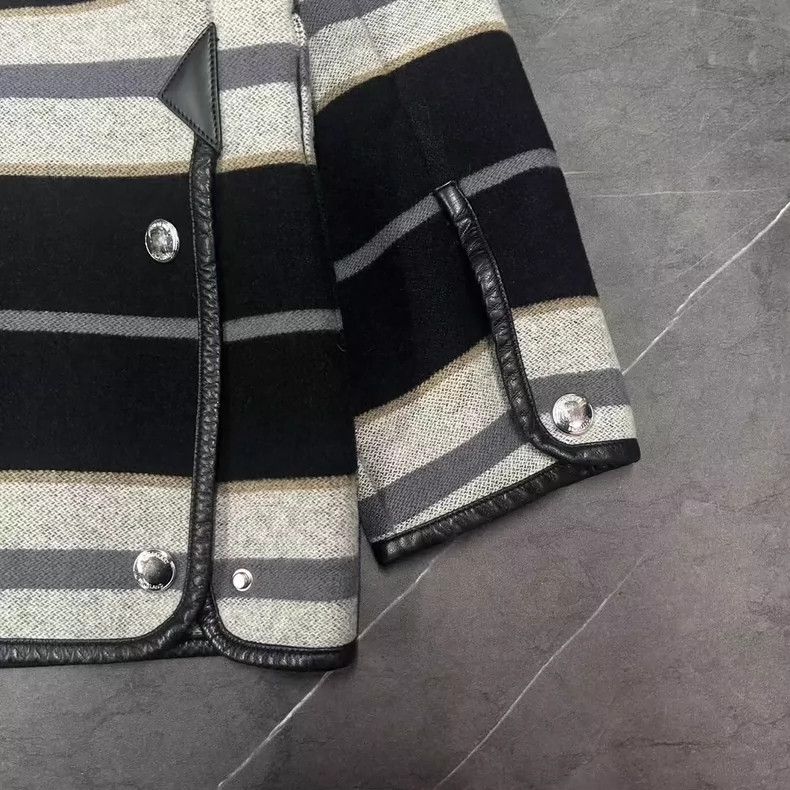 Burberry Burberry Black and White Striped Coat-yf Size US M / EU 48-50 / 2 - 4 Thumbnail