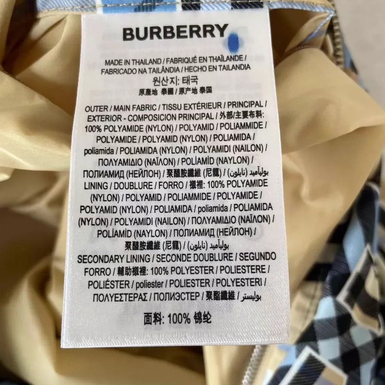 Burberry Burberry Plaid Print Windbreaker Jacket L Size-yf Size US L / EU 52-54 / 3 - 3 Thumbnail