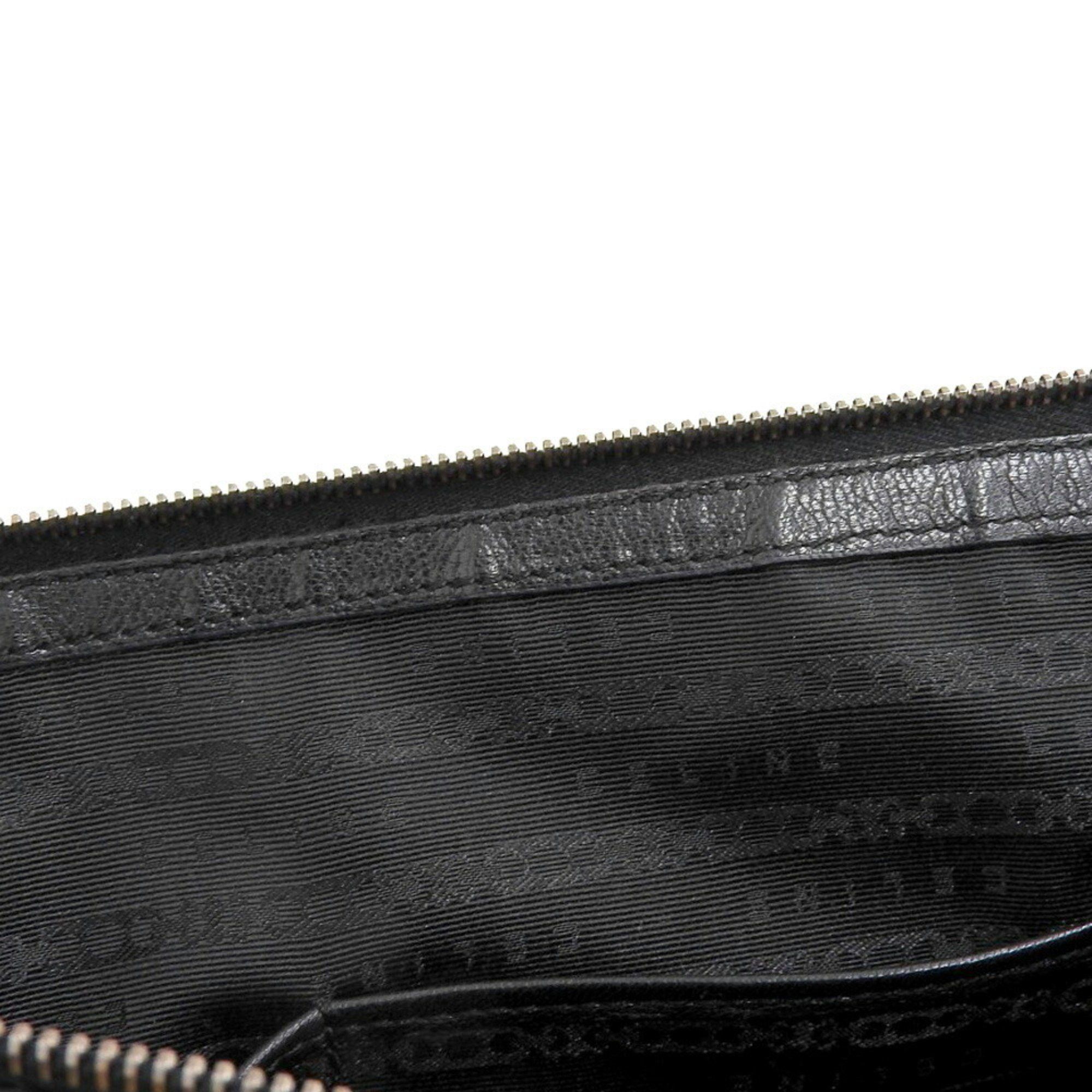 Celine CELINE Triomphe bag, handbag, shoulder leather, black, side buckle Size ONE SIZE - 8 Thumbnail