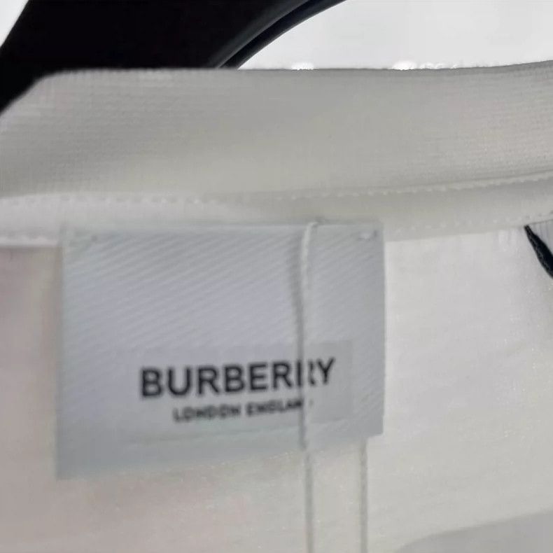 Burberry Burberry White Print Short Sleeve Shirt-yf Size US XL / EU 56 / 4 - 4 Thumbnail