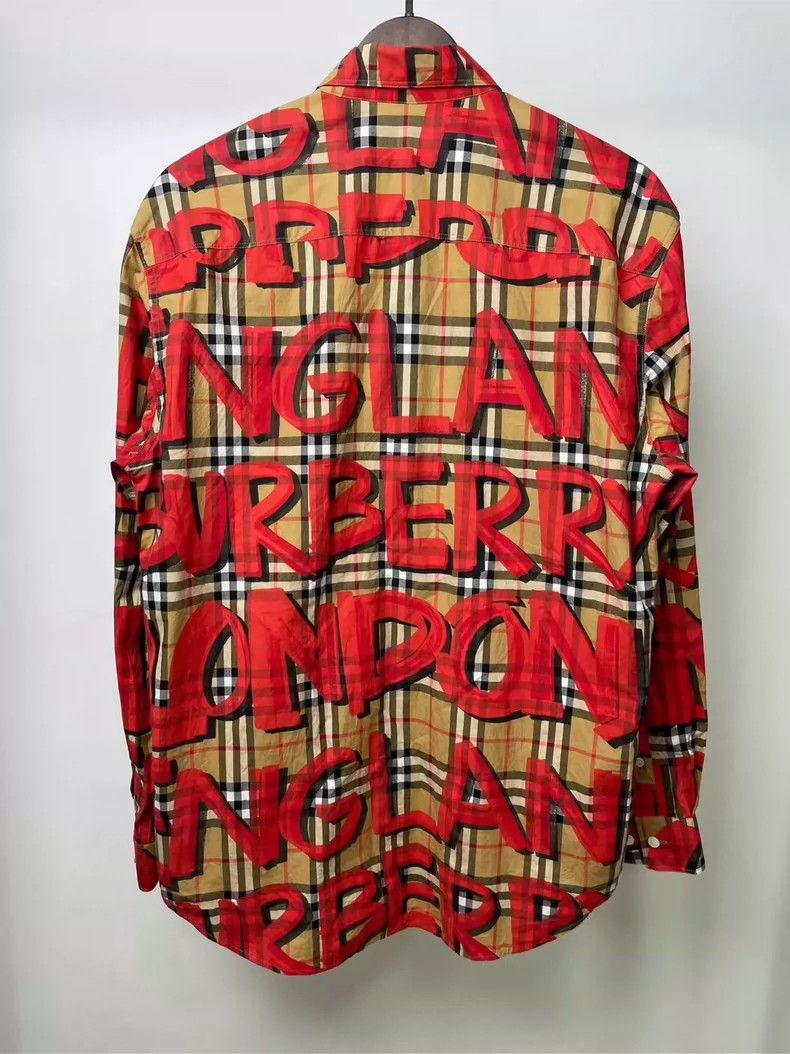 Burberry Burberry Printed Long Sleeve Shirt-yf Size US M / EU 48-50 / 2 - 2 Thumbnail