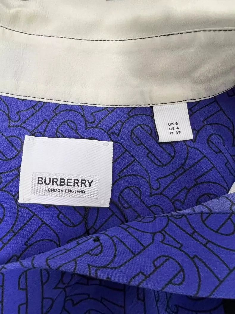 Burberry Burberry Logo Silk Shirt with Horses-yf Size US S / EU 44-46 / 1 - 4 Thumbnail