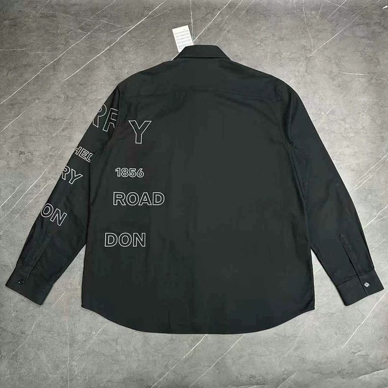 Burberry Burberry Black Long Sleeve Logo Shirt XL-yf Size US XL / EU 56 / 4 - 2 Thumbnail