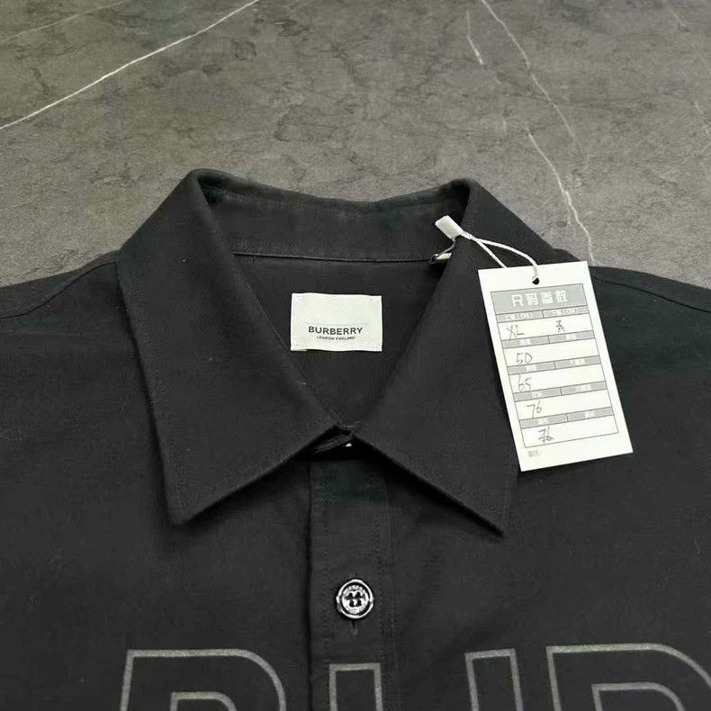 Burberry Burberry Black Long Sleeve Logo Shirt XL-yf Size US XL / EU 56 / 4 - 5 Thumbnail
