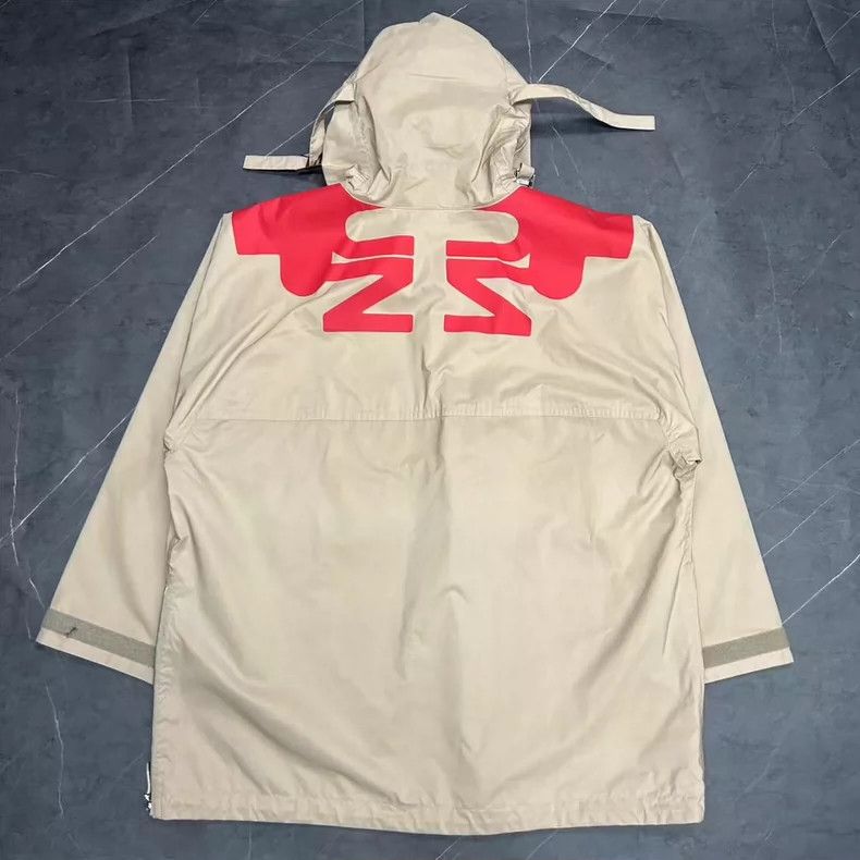 Burberry Burberry Khaki Graffiti Windbreaker Coat-yf Size US M / EU 48-50 / 2 - 2 Thumbnail