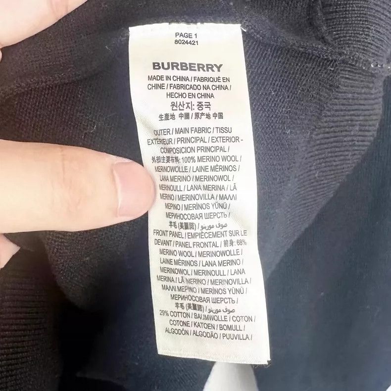 Burberry Burberry Black Logo Knit Sweater Size L-yf Size US L / EU 52-54 / 3 - 5 Thumbnail