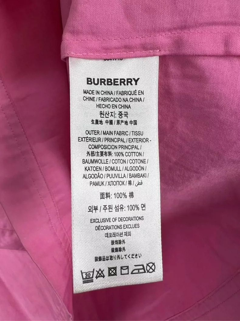 Burberry Burberry Pink Short Sleeve Shirt with Badges-yf Size US M / EU 48-50 / 2 - 4 Thumbnail