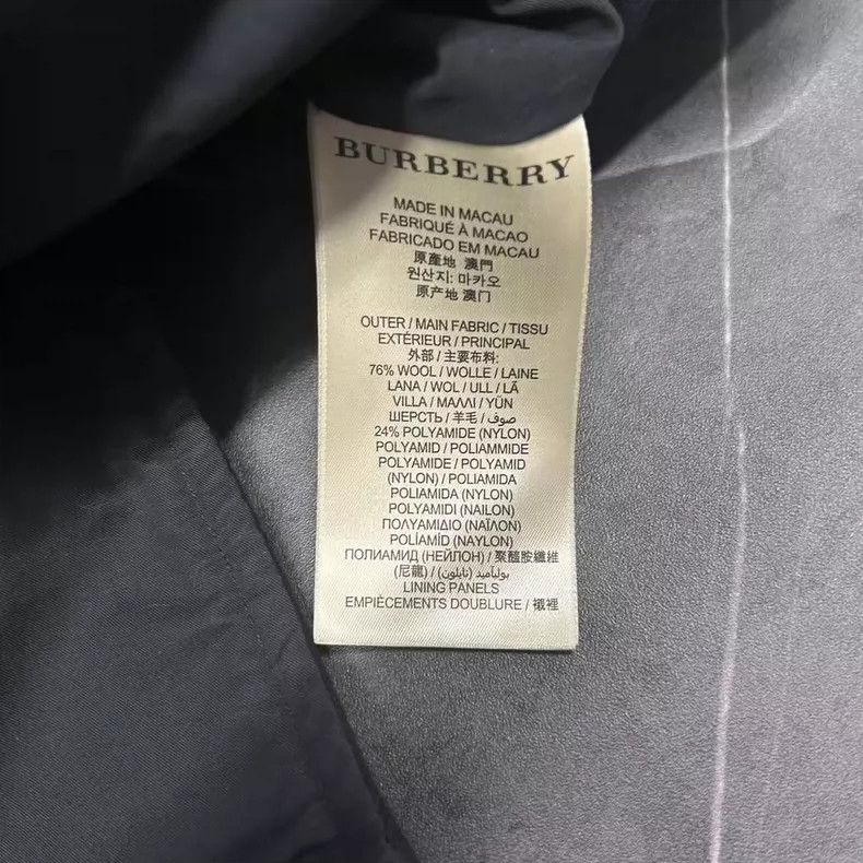 Burberry Burberry Black Wool Coat with Leather Collar-yf Size US S / EU 44-46 / 1 - 6 Thumbnail