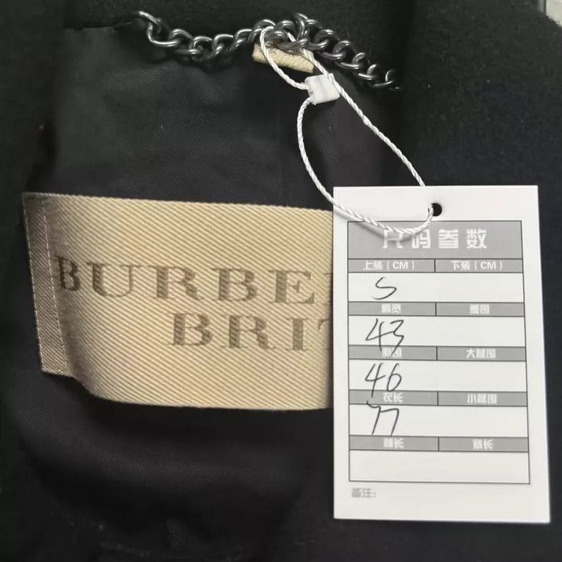 Burberry Burberry Black Wool Coat with Leather Collar-yf Size US S / EU 44-46 / 1 - 7 Thumbnail