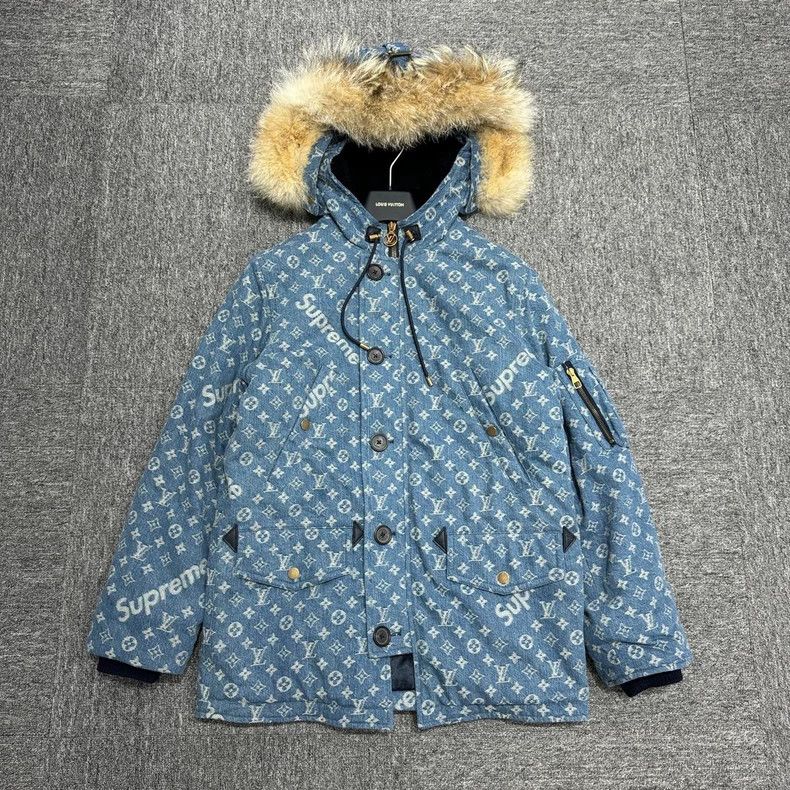Louis Vuitton Louis Vuitton x Supreme Quilted Jacket-yf Size US XL / EU 56 / 4 - 2 Thumbnail