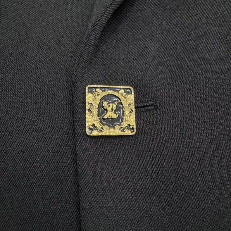 Louis Vuitton Louis Vuitton Gold Button Wool Blazer-yf Size US M / EU 48-50 / 2 - 5 Thumbnail