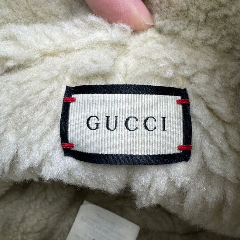 Gucci Gucci Teddy Cashmere Bucket Hat-yf Size ONE SIZE - 6 Thumbnail