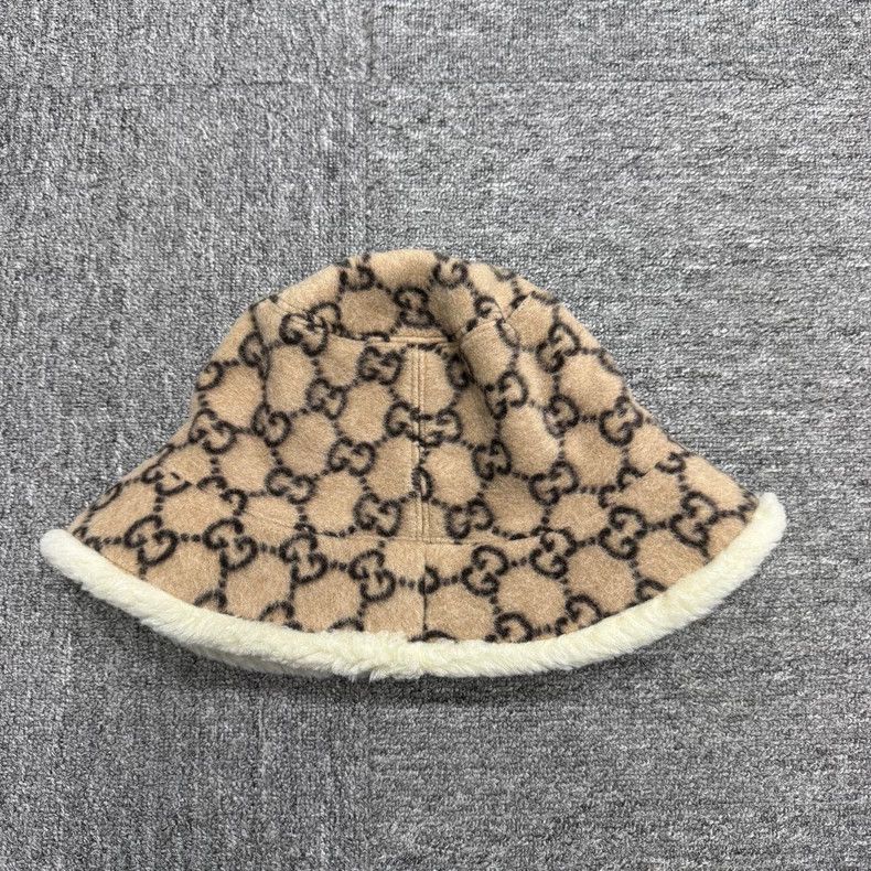 Gucci Gucci Teddy Cashmere Bucket Hat-yf Size ONE SIZE - 2 Thumbnail
