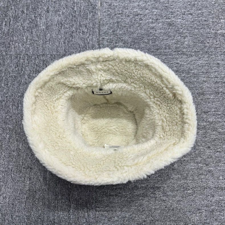 Gucci Gucci Teddy Cashmere Bucket Hat-yf Size ONE SIZE - 3 Thumbnail