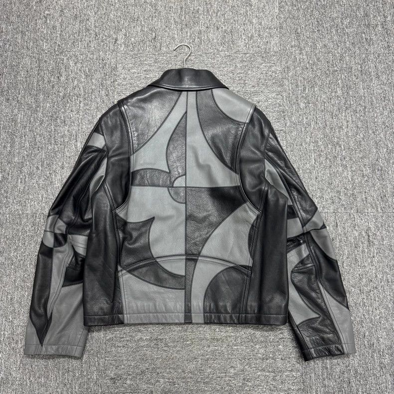 Louis Vuitton Louis Vuitton Floral Pattern Leather Jacket-yf Size US XL / EU 56 / 4 - 2 Thumbnail