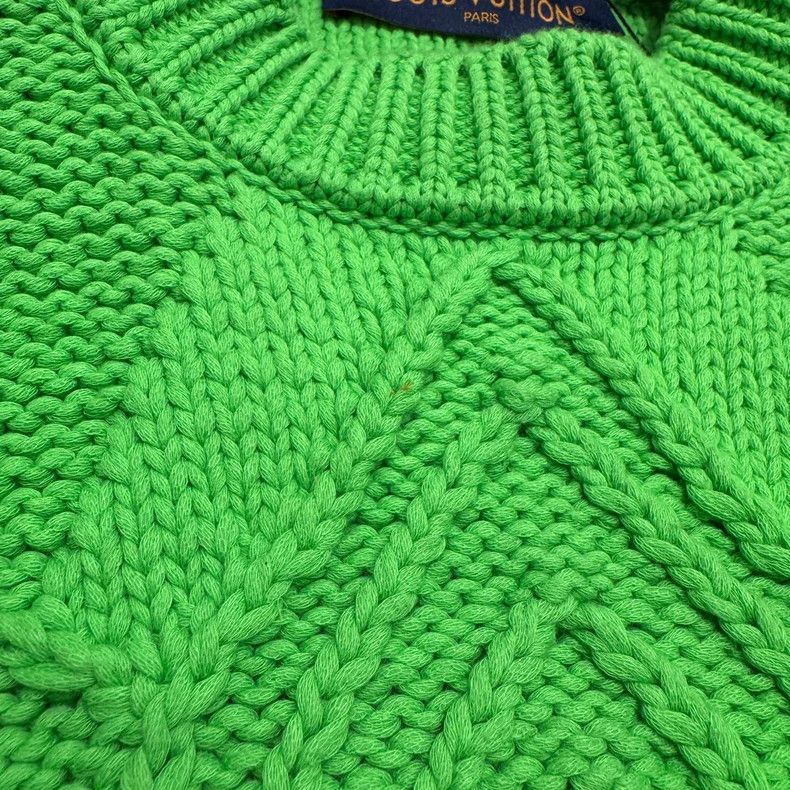 Louis Vuitton Louis Vuitton Green Knitted Sweater-yf Size US M / EU 48-50 / 2 - 5 Thumbnail