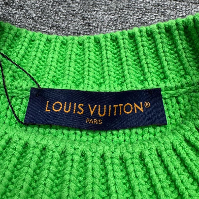 Louis Vuitton Louis Vuitton Green Knitted Sweater-yf Size US M / EU 48-50 / 2 - 6 Thumbnail