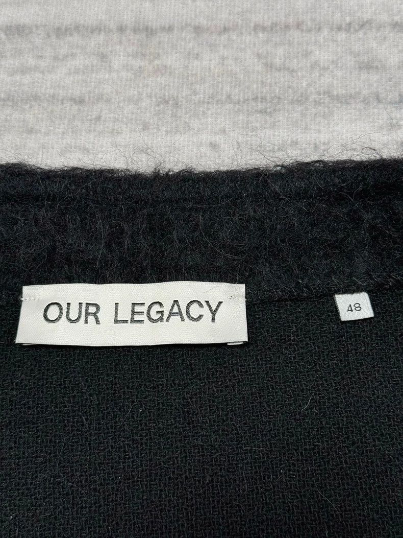Our Legacy Our Legacy Mohair Cardigan in Black Gray-yf Size US L / EU 52-54 / 3 - 5 Thumbnail