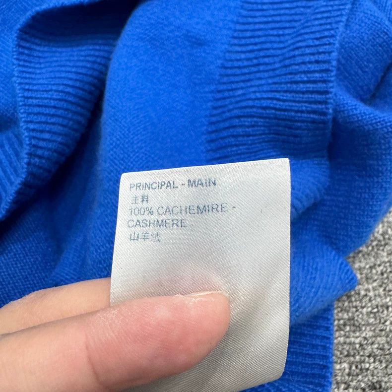 Louis Vuitton Louis Vuitton Blue Knit Sweater with Logo-yf Size US XL / EU 56 / 4 - 5 Thumbnail