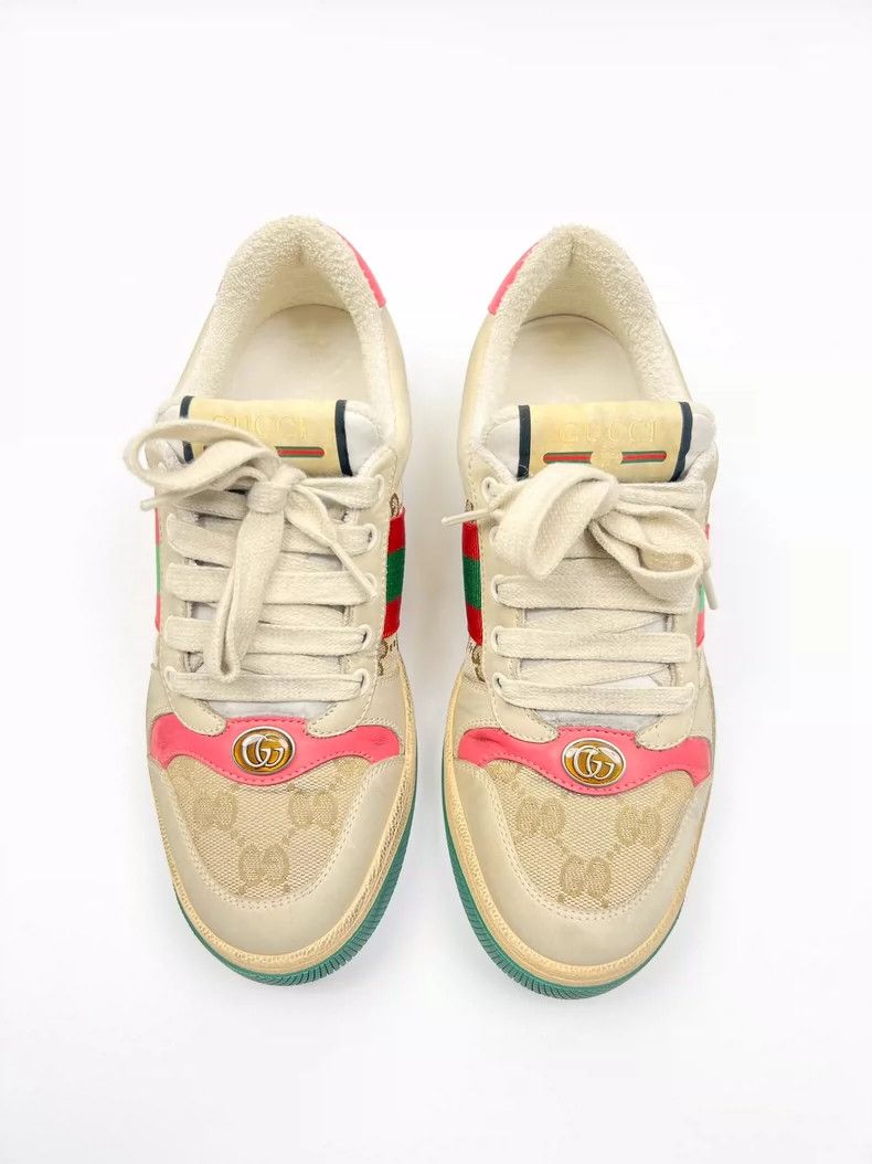 Gucci Gucci Pink Distressed Sneakers Size 36.5-yf Size US 6.5 / EU 39-40 - 3 Thumbnail