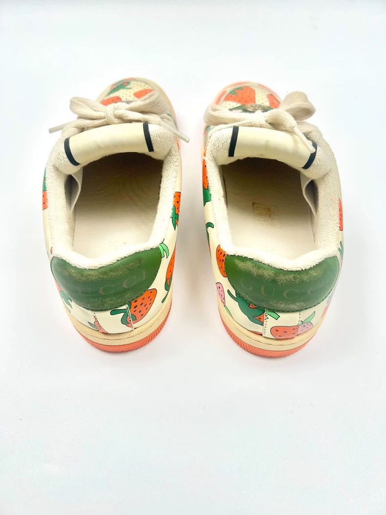 Gucci Gucci Strawberry Sneakers Size 36.5-yf Size US 6.5 / EU 39-40 - 4 Thumbnail