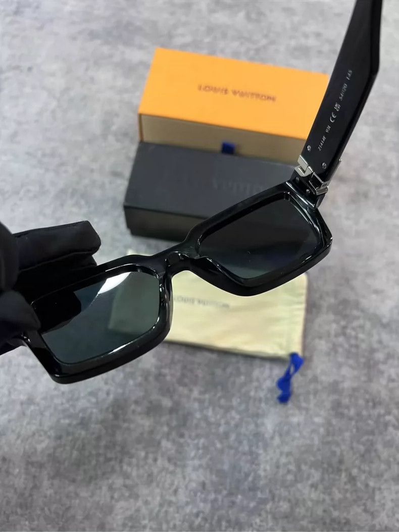 Louis Vuitton Louis Vuitton Black Silver Sunglasses-yf Size ONE SIZE - 8 Thumbnail
