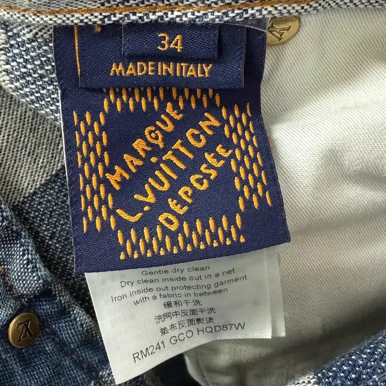Louis Vuitton Louis Vuitton Mosaic Logo Denim Pants-yf Size US 34 / EU 50 - 6 Thumbnail