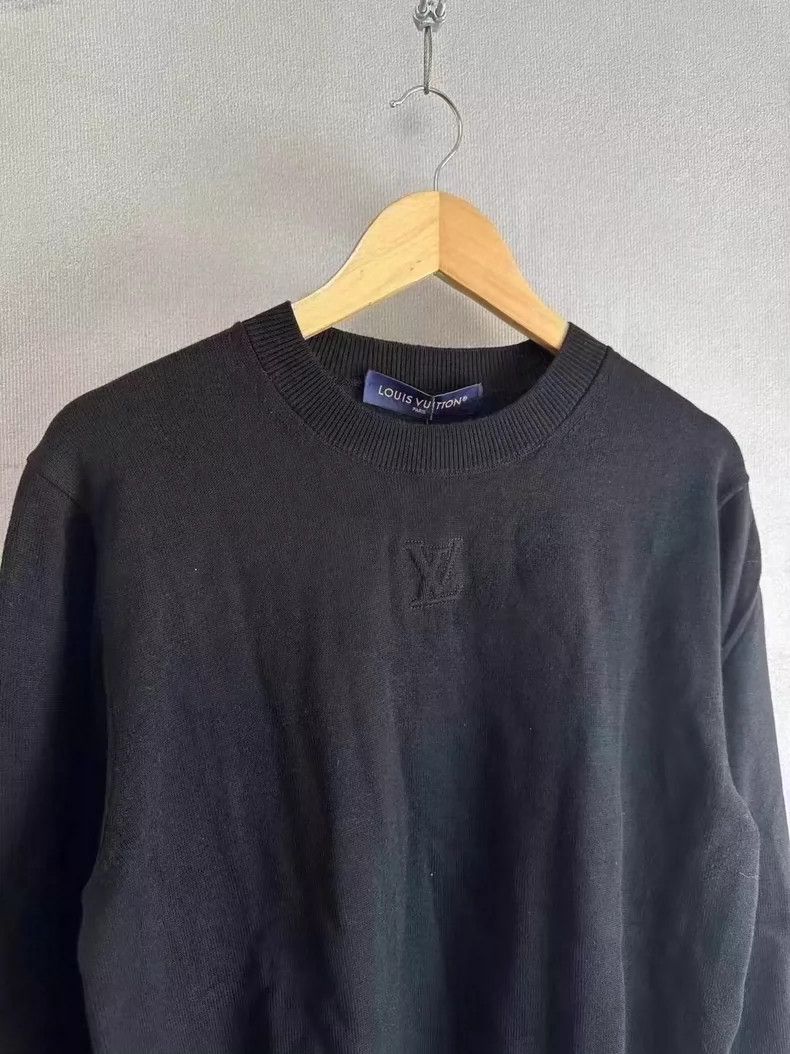 Louis Vuitton Louis Vuitton Black Knit Sweater with Tag-yf Size US S / EU 44-46 / 1 - 2 Thumbnail
