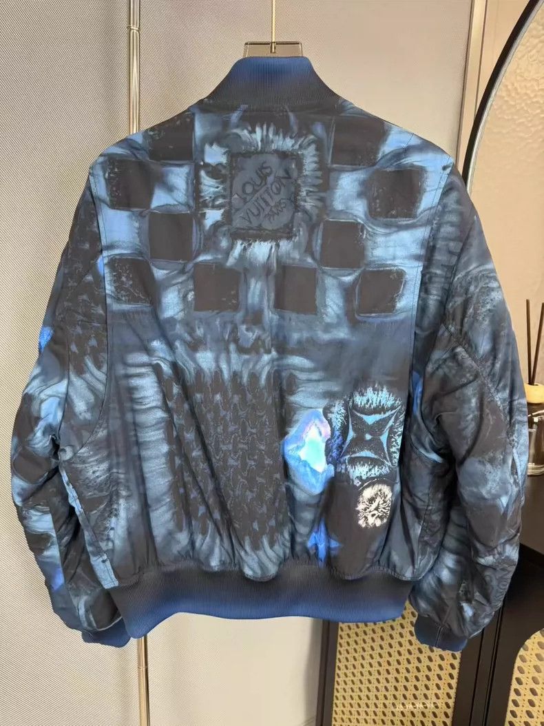 Louis Vuitton Louis Vuitton Blue Rendered Beach Check Jacket-yf Size US XXL / EU 58 / 5 - 2 Thumbnail