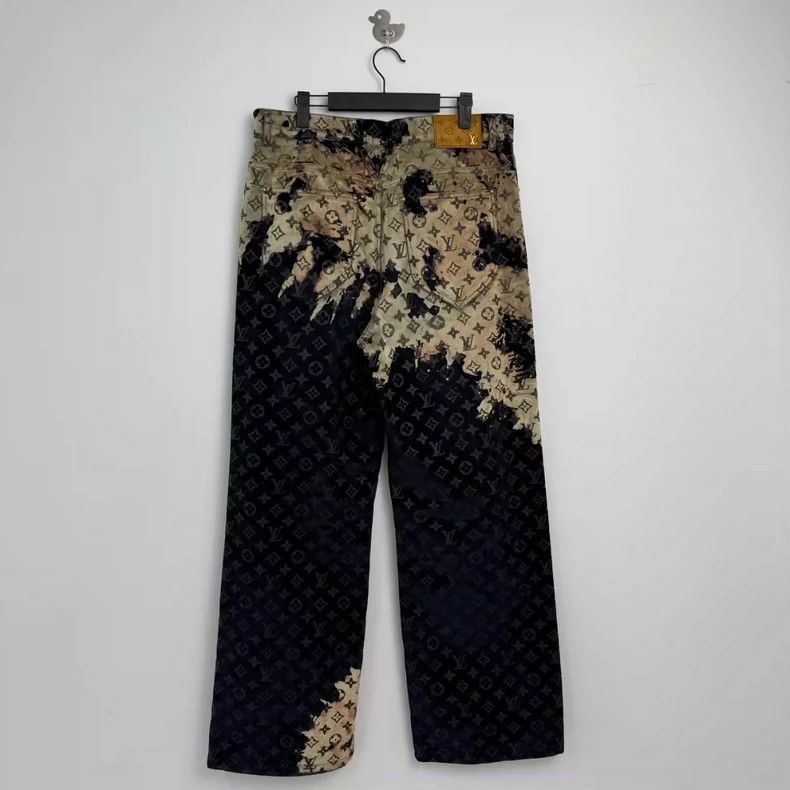Louis Vuitton LV Louis Vuitton New Fire Cloud Pattern Jeans-yf Size US 32 / EU 48 - 3 Thumbnail