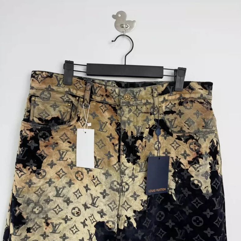 Louis Vuitton LV Louis Vuitton New Fire Cloud Pattern Jeans-yf Size US 32 / EU 48 - 2 Thumbnail