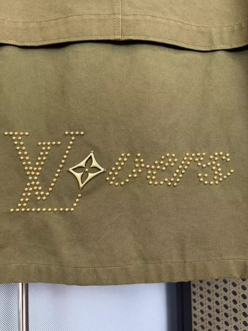 Louis Vuitton Louis Vuitton Green Cargo Jacket Coat-yf Size US L / EU 52-54 / 3 - 3 Thumbnail