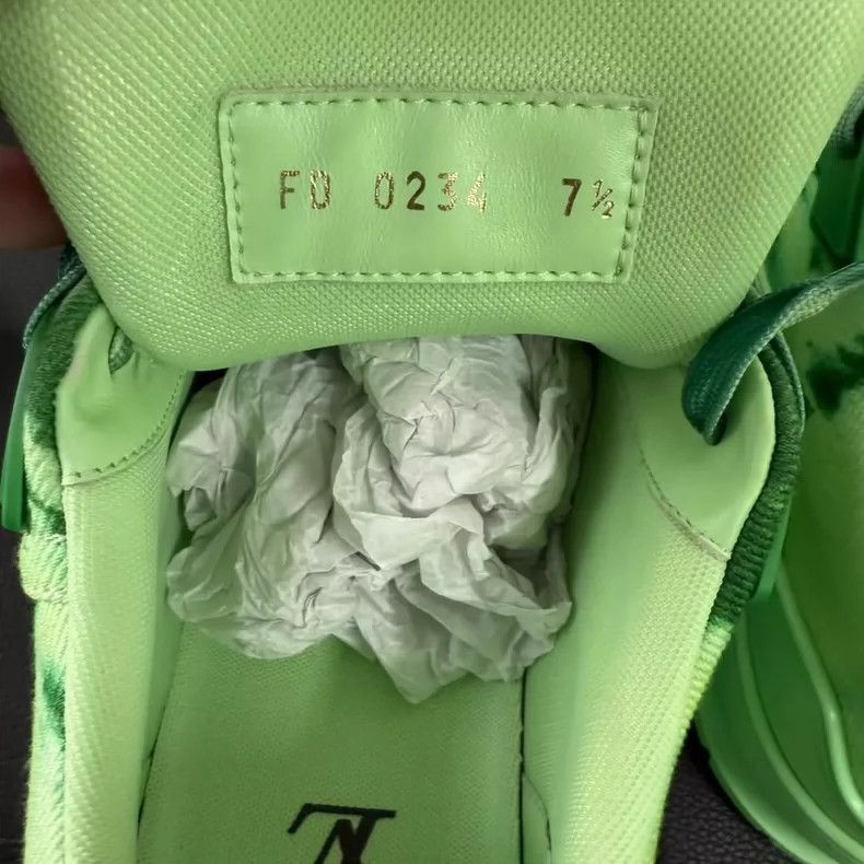 Louis Vuitton Louis Vuitton Green Dyed Low Top Trainers-yf Size US 7.5 / EU 40-41 - 4 Thumbnail