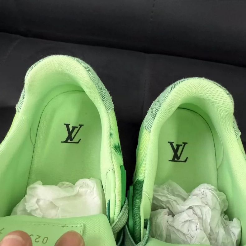 Louis Vuitton Louis Vuitton Green Dyed Low Top Trainers-yf Size US 7.5 / EU 40-41 - 5 Thumbnail