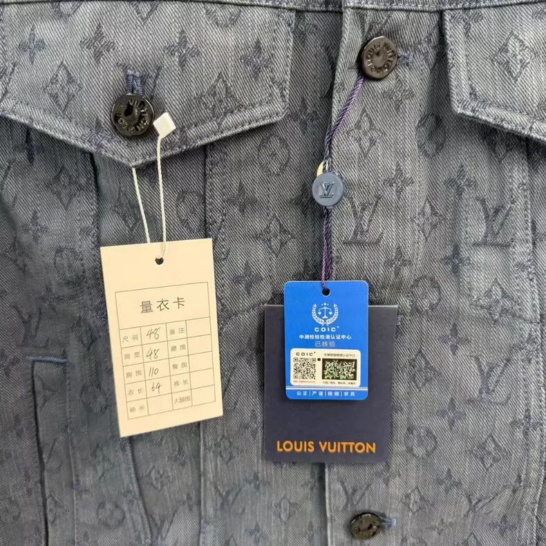 Louis Vuitton Louis Vuitton Monogram Denim Jacket Blue-yf Size US L / EU 52-54 / 3 - 2 Thumbnail