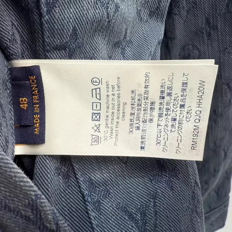 Louis Vuitton Louis Vuitton Monogram Denim Jacket Blue-yf Size US L / EU 52-54 / 3 - 3 Thumbnail