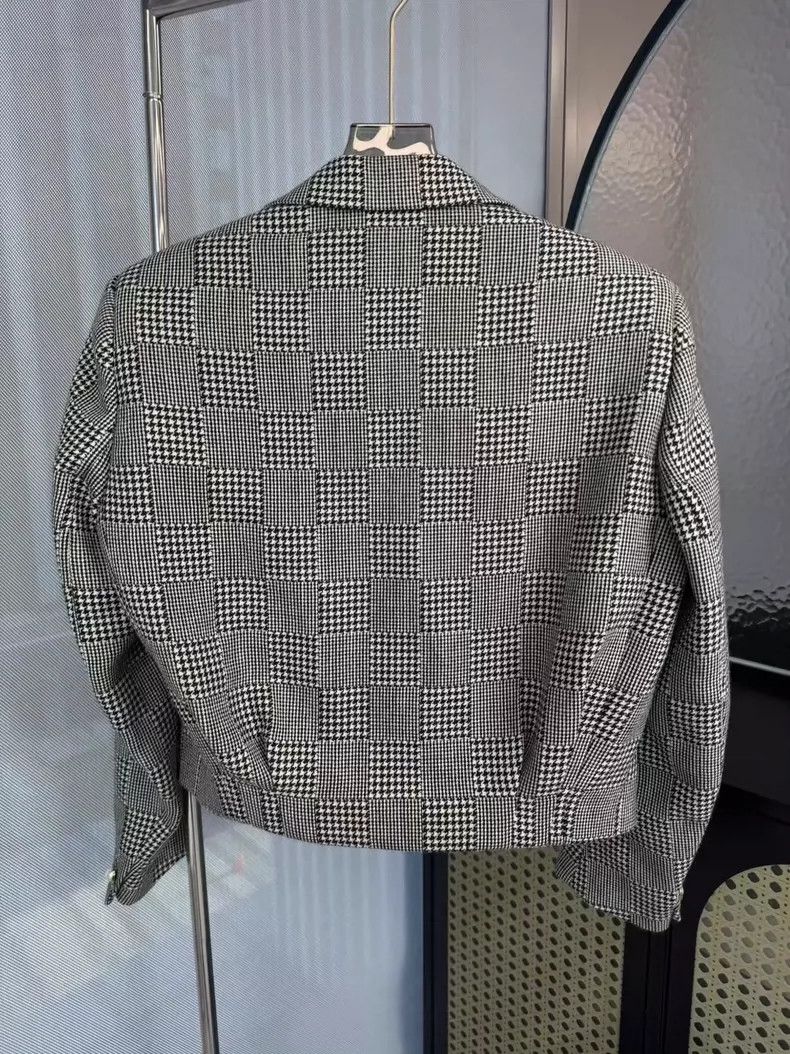 Louis Vuitton Louis Vuitton Black White Houndstooth Blazer-yf Size US L / EU 52-54 / 3 - 5 Thumbnail