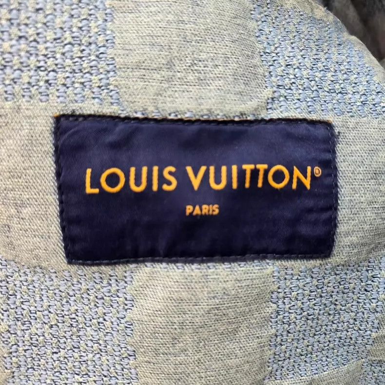 Louis Vuitton Louis Vuitton 3D Check Logo Denim Jacket-yf Size US L / EU 52-54 / 3 - 5 Thumbnail