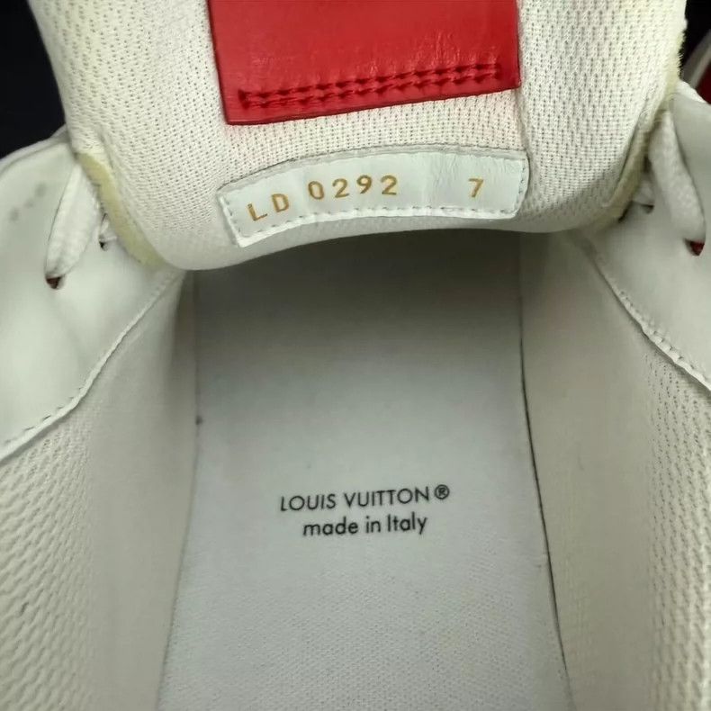 Louis Vuitton LV Louis Vuitton Low-top Red and White Sneakers-yf Size US 7 / EU 40 - 7 Thumbnail