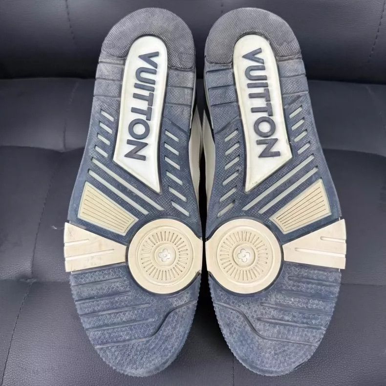 Louis Vuitton Louis Vuitton Low Top Sneakers White Navy Blue-yf Size US 10.5 / EU 43-44 - 5 Thumbnail