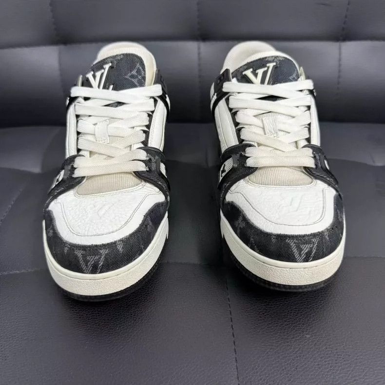 Louis Vuitton LV Louis Vuitton Black and White Trainers-yf Size US 5.5 / EU 38 - 2 Thumbnail