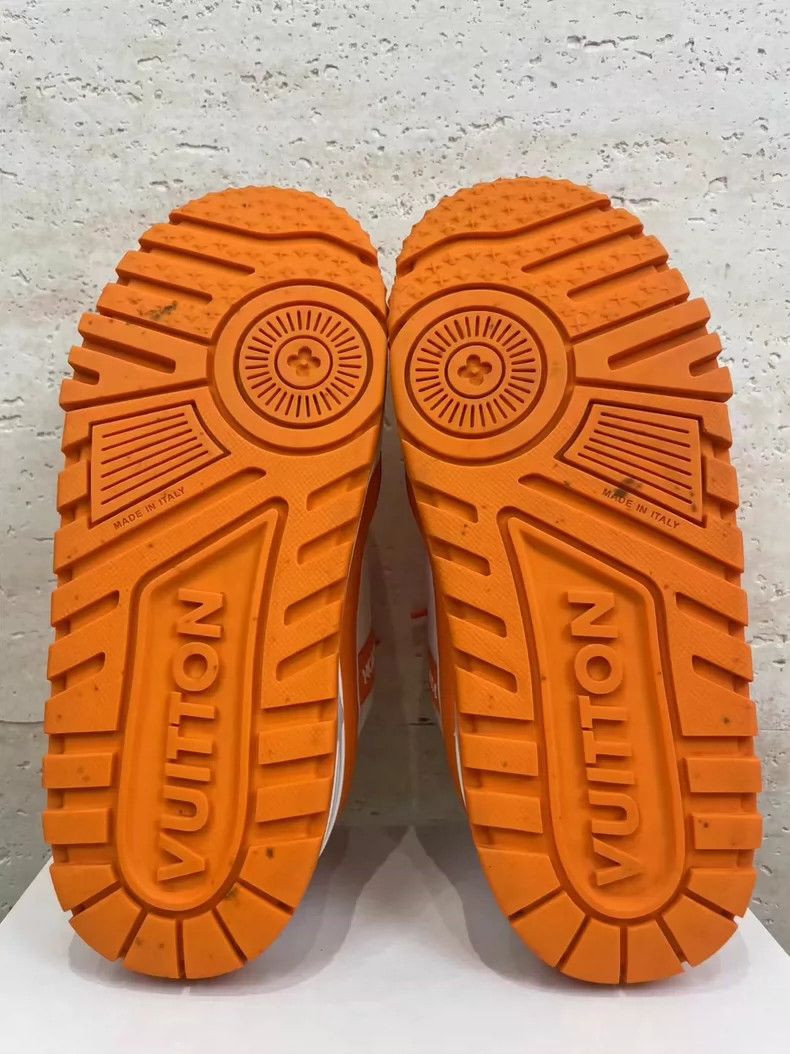 Louis Vuitton Louis Vuitton Orange and White Trainer Sneakers-yf Size US 7.5 / EU 40-41 - 6 Thumbnail